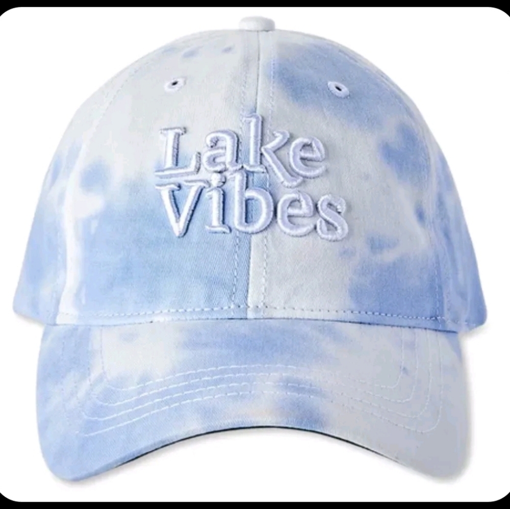 Time and Tru Lake Vibes Embroidered Baseball Hat OS Adult